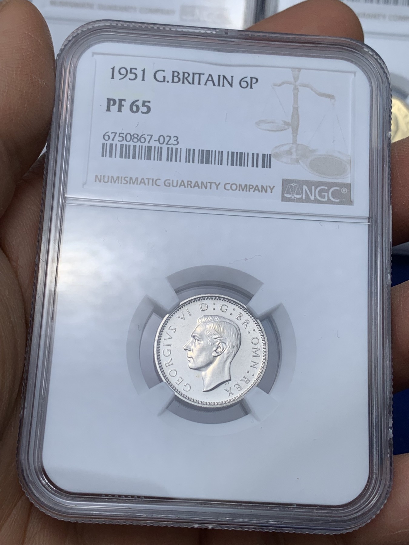 《竞宝斋》圣诞专辑  第二场  第228场 定制纪念章相赠 (全场顺丰包邮) NGC PF-PL64-65 英国 1951 乔治六世  10枚组套币 高分难得 其中1951为PL版本 一次配好