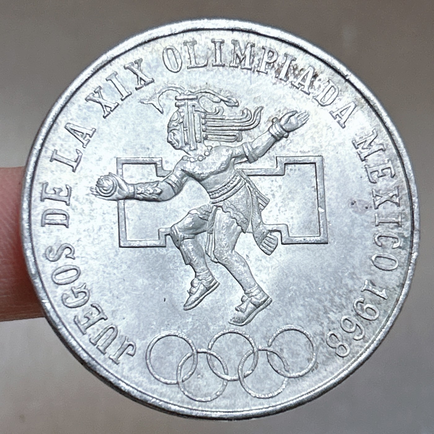 第一海外回流一元起拍收藏 银币专场 第70期 墨西哥1968年25比索奥运纪念银币 原光品 22.5g