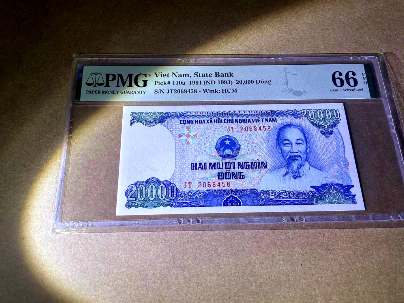 【Blue Auction】✨世界纸币精拍第410期【精】 越南1991年20000盾PMG66EPQ