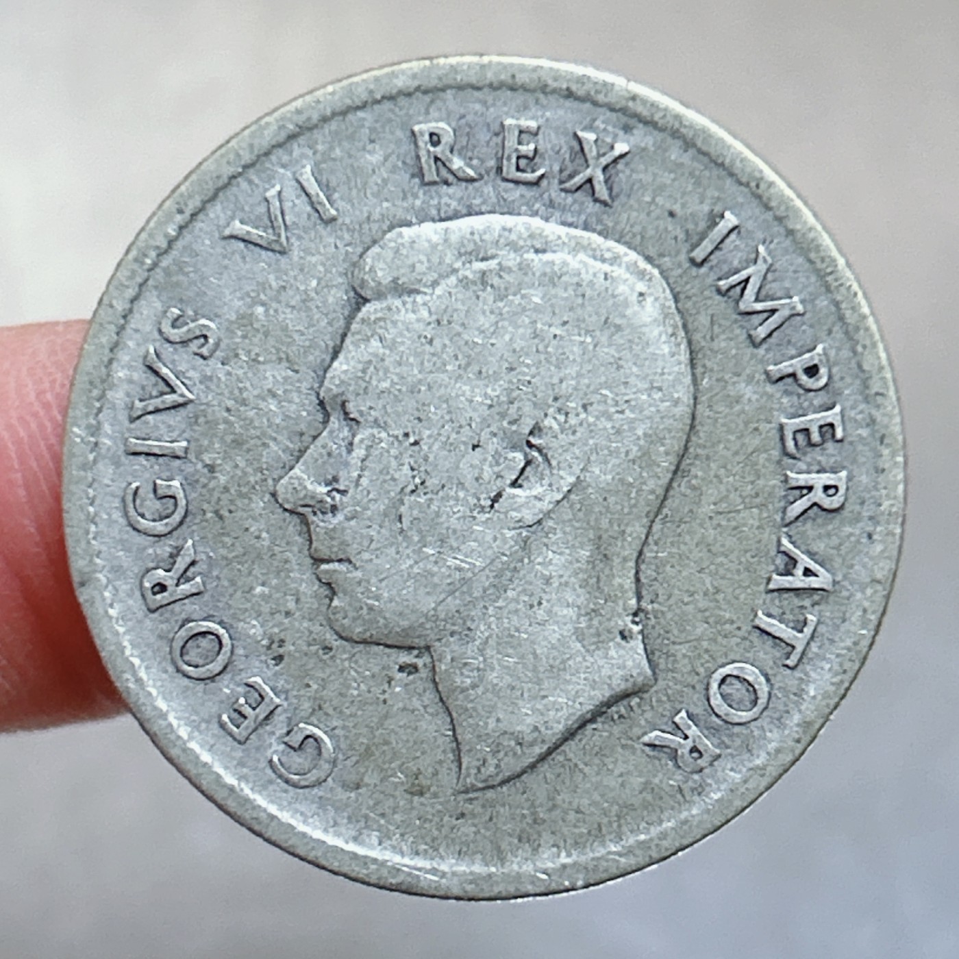 全场一元起拍 世界散币、银币专场 第50期 英属南非194X年2先令银币 乔治六世 重11.2g