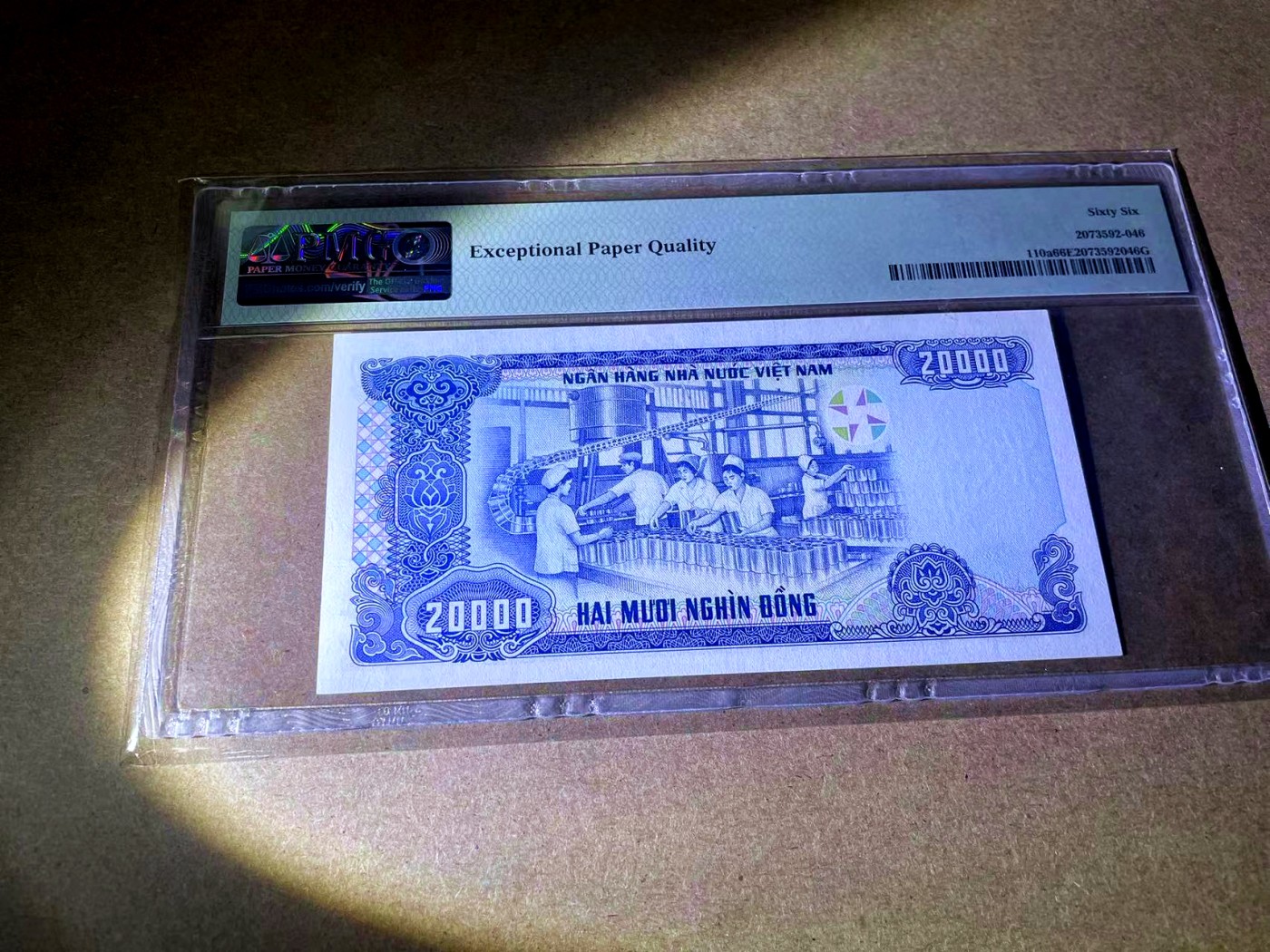 【Blue Auction】✨世界纸币精拍第410期【精】 越南1991年20000盾PMG66EPQ