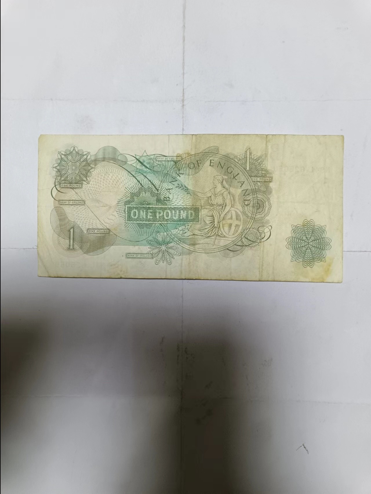 【20231228】非全新纸币第102场 英国C序列1镑
