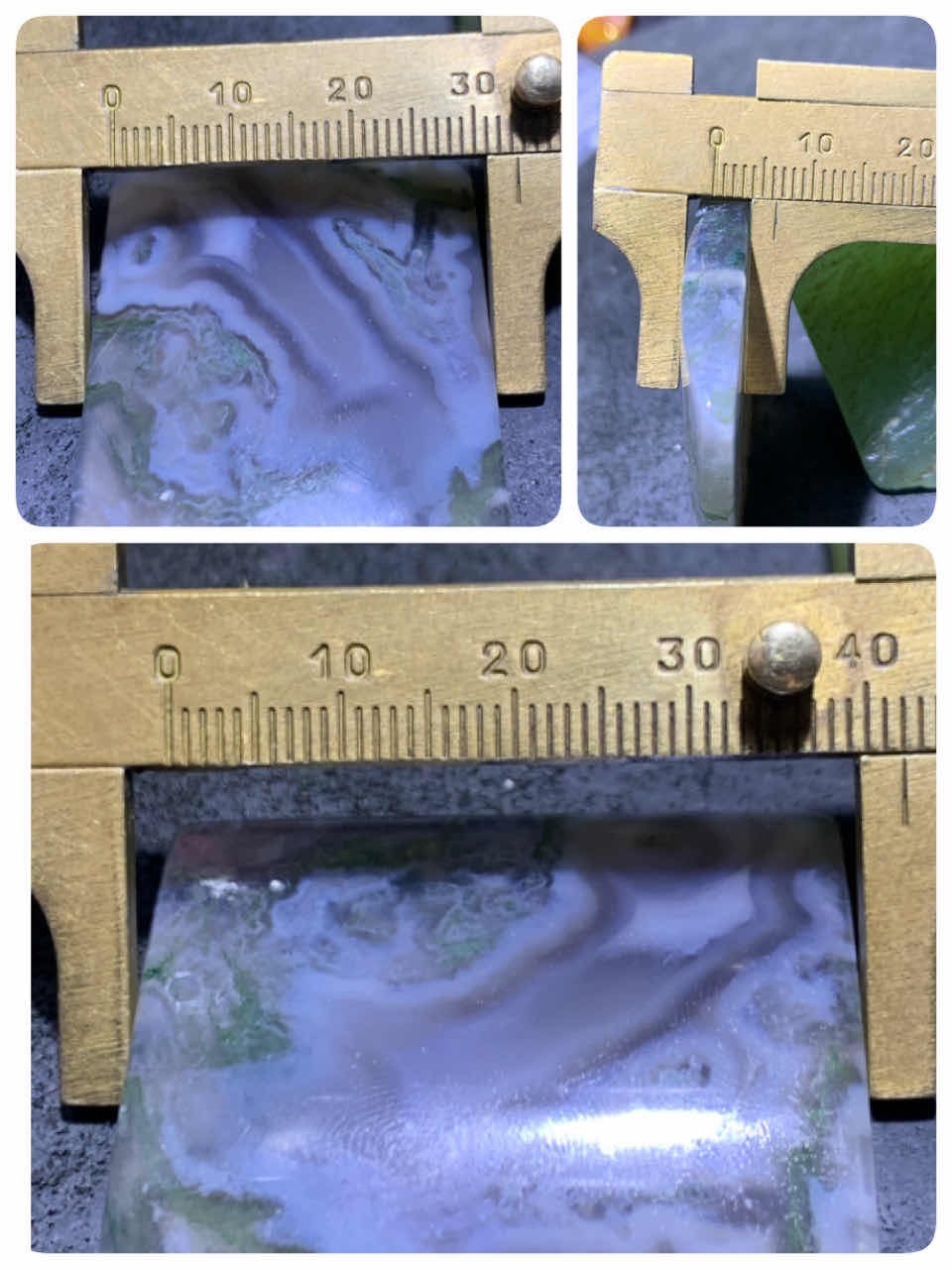 天然冰透高玉化水草玛瑙牌子一块
