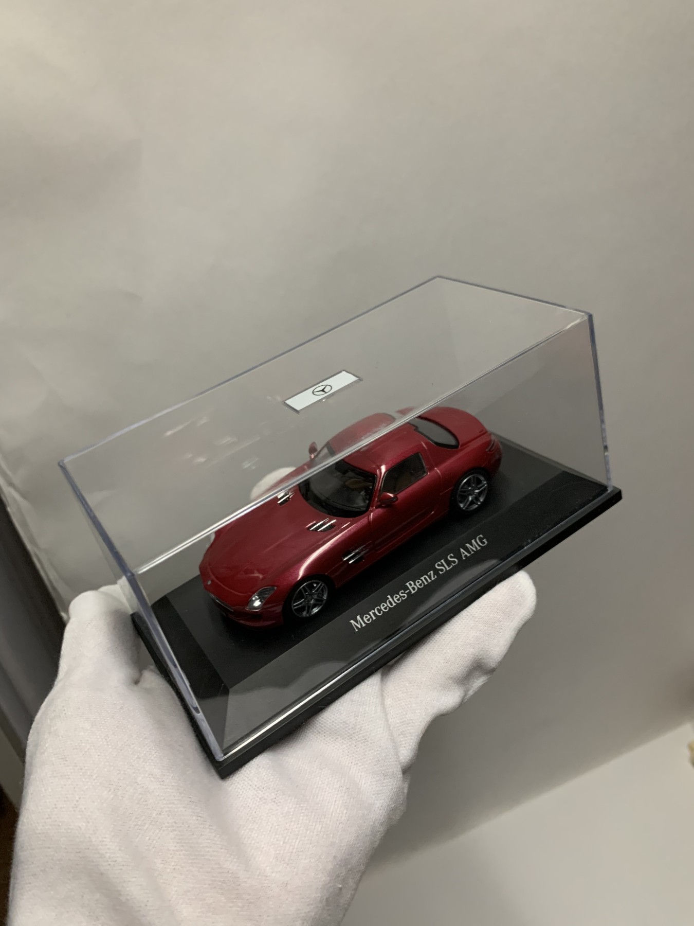 零元拍：奔驰 SLS AMG 模型，全新无外彩盒包装，绝版原版200X年古董