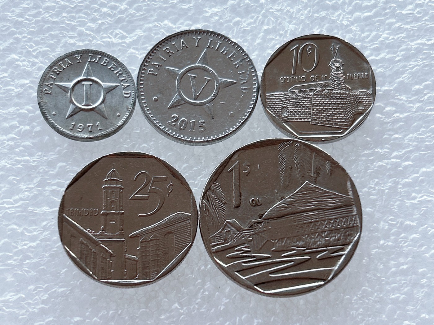 全场一元起拍 世界散币、银币专场 第50期 古巴硬币 5枚