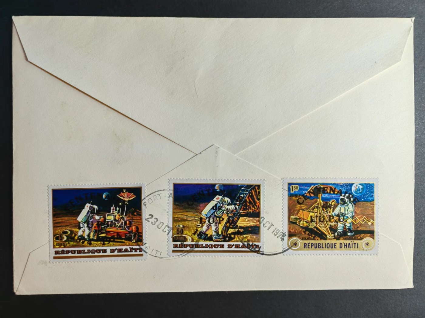 精选多國郵票品🔥⚡️🌞（拍卖场）专场 第④0️⃣场 海地1974 美国阿波罗登月（大型航空邮件）