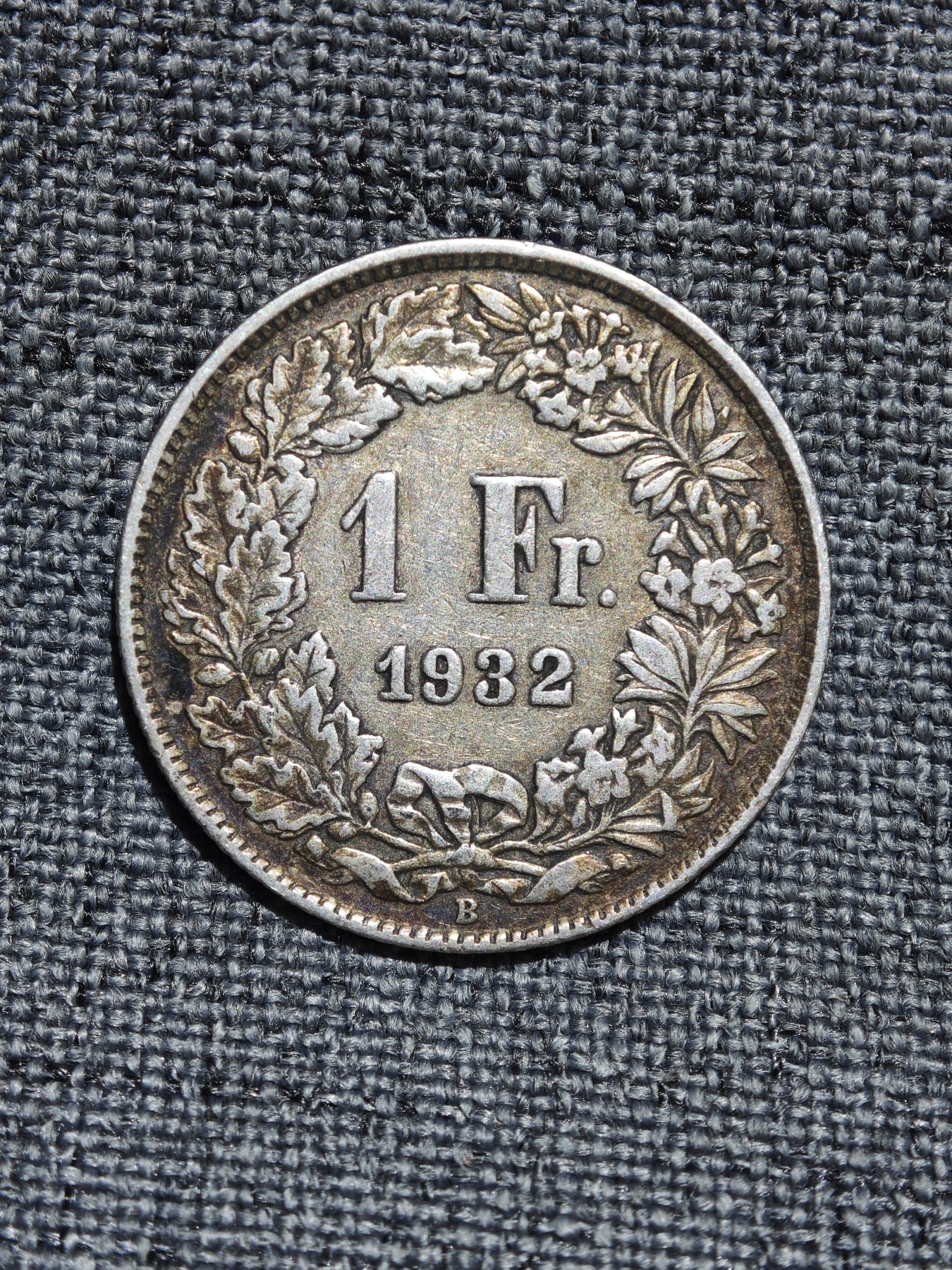 外国硬币收藏店第6期 瑞士1932年盾牌女神1法郎银币
