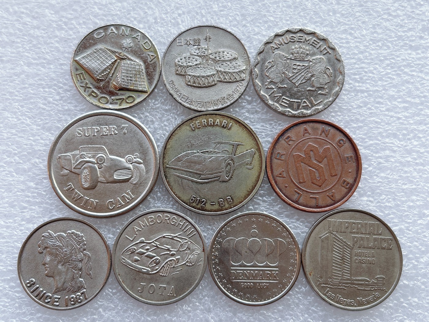 全场一元起拍 世界散币、银币专场 第50期 章、代币10枚