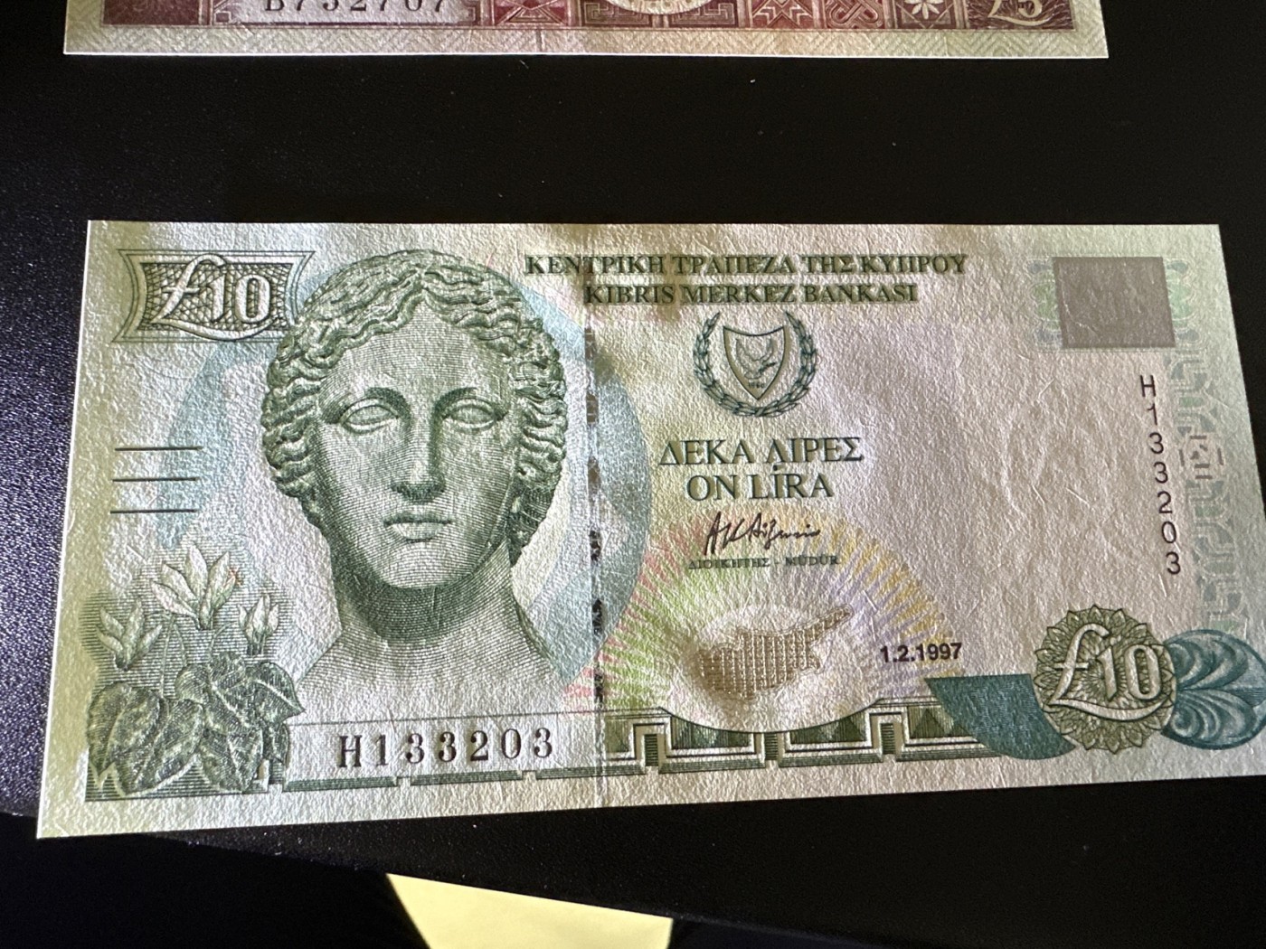 《外钞收藏家》第三百二十四期 地中海四国专场（土耳其/塞浦路斯/叙利亚/黎巴嫩） 塞浦路斯1997年10镑（P59）全新