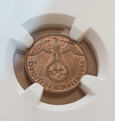 瓶子🏺第123期拍卖会  第三帝国1939年1芬尼  NGC MS63