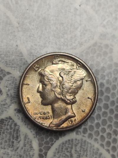 燕姐换藏第72拍 美国1941年十美分银币