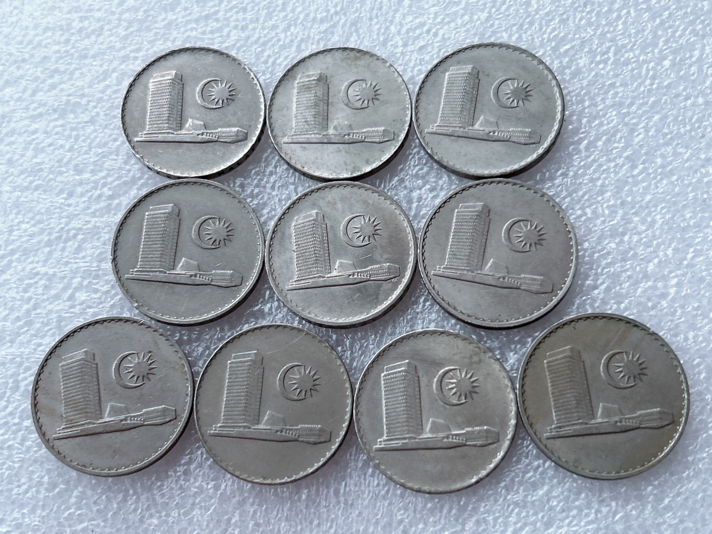 全场一元起拍 世界散币、银币专场 第50期 马来西亚50分硬币 国会大厦版 10枚