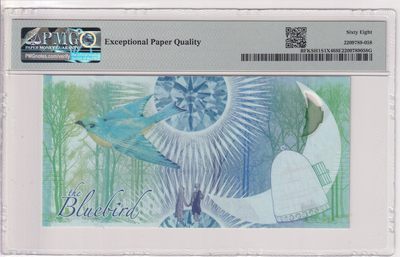 🌗乐淘淘世界纸币收藏拍卖 第36期🌓 哈萨克斯坦2012年测试钞 蓝鸟 PMG68EPQ