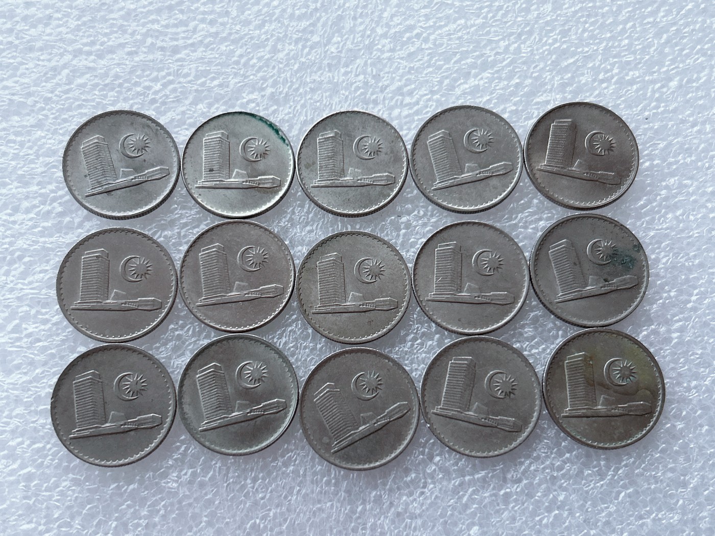 全场一元起拍 世界散币、银币专场 第50期 马来西亚10分硬币 国会大厦 15枚