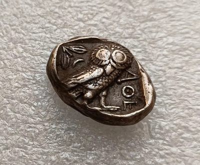 瓶子🏺第123期拍卖会 公元前400年 古希腊雅典娜猫头鹰4德拉克马银币