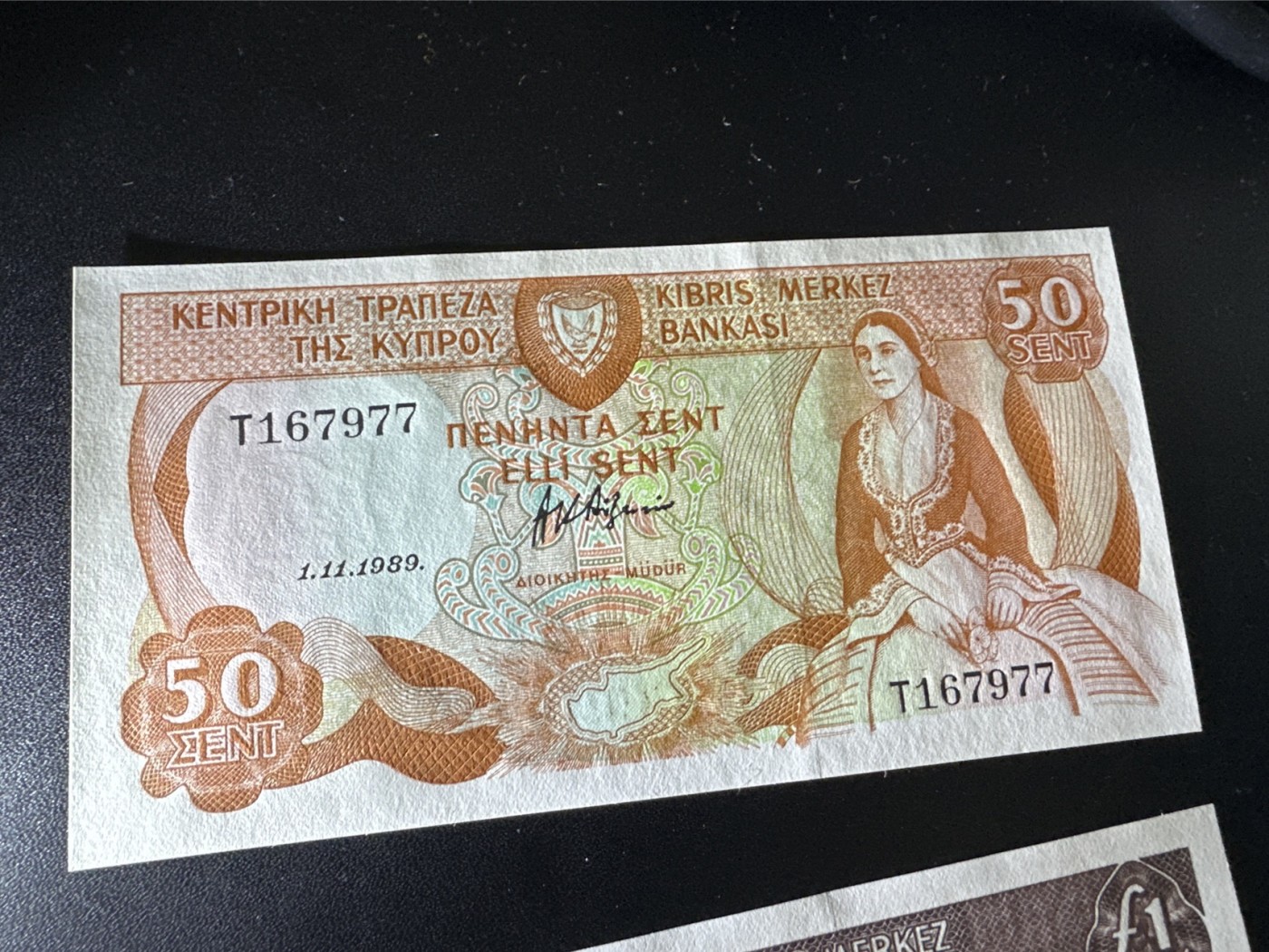 《外钞收藏家》第三百二十四期 地中海四国专场（土耳其/塞浦路斯/叙利亚/黎巴嫩） 塞浦路斯1989年1/2镑（P52）全新