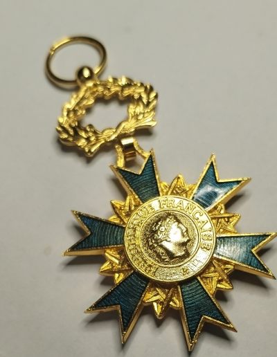 很好的小小拍卖第一期 - 法国军官级国家功勋勋章（裸章，珐琅镀金保存的不错）