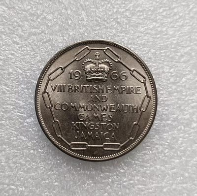 瓶子🏺第123期拍卖会  牙买加1966年5先令 第八届英联邦运动会 纪念币