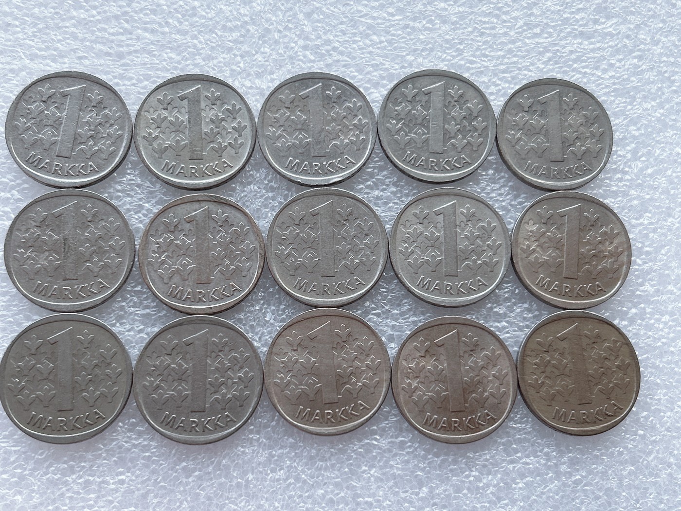 全场一元起拍 世界散币、银币专场 第50期 芬兰1马克硬币 15枚