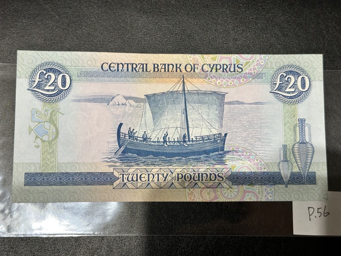 《外钞收藏家》第三百二十四期 地中海四国专场（土耳其/塞浦路斯/叙利亚/黎巴嫩） 塞浦路斯1993年20镑（P56）全新