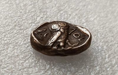 瓶子🏺第123期拍卖会 公元前400年 古希腊雅典娜猫头鹰4德拉克马银币