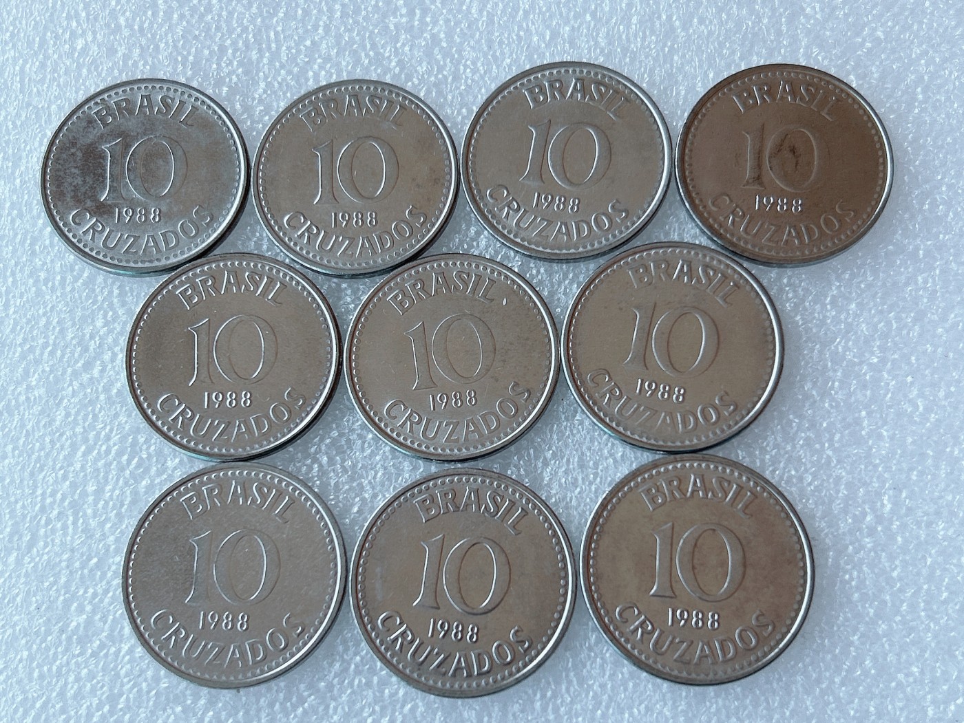 全场一元起拍 世界散币、银币专场 第50期 巴西1988年10克鲁塞罗 10枚