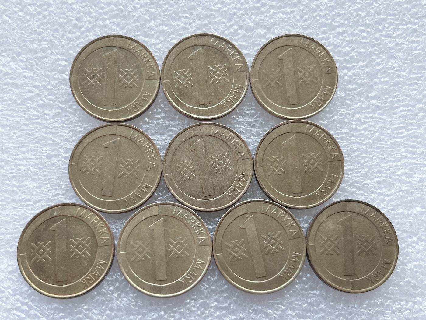 全场一元起拍 世界散币、银币专场 第50期 芬兰1马克硬币 10枚