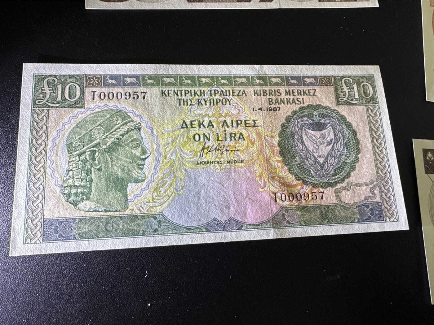 《外钞收藏家》第三百二十四期 地中海四国专场（土耳其/塞浦路斯/叙利亚/黎巴嫩） 塞浦路斯1987年10镑（P51）全新