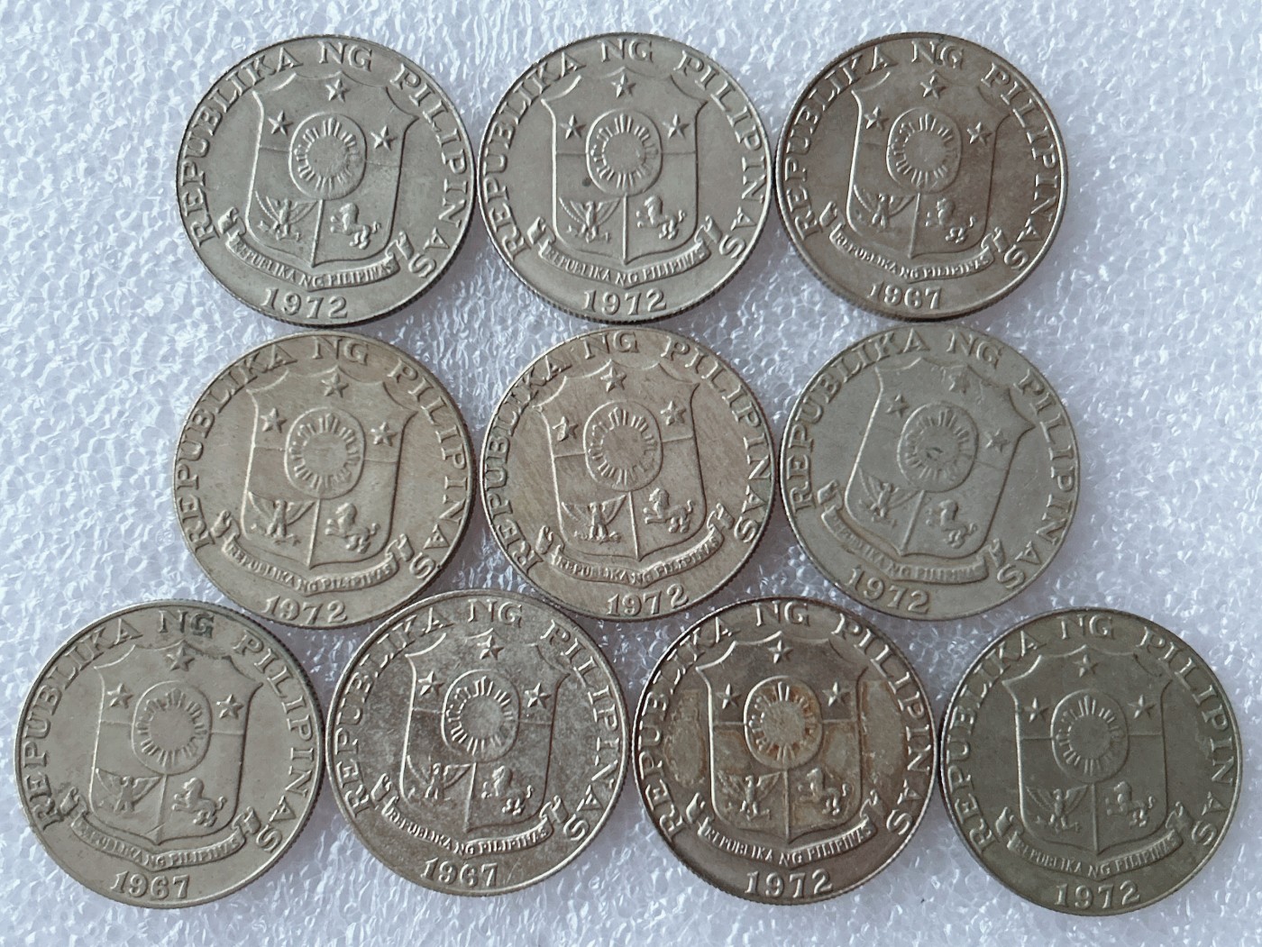 全场一元起拍 世界散币、银币专场 第50期 菲律宾英雄人物50分硬币 10枚