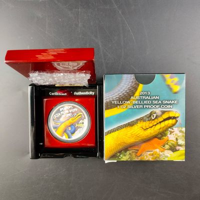 康怡轩钱币【图瓦卢+匈牙利+加拿大+白俄罗斯 纪念币专场】第251006期  2013年图瓦卢发行危险动物系列-蛇1元彩色精制纪念银币