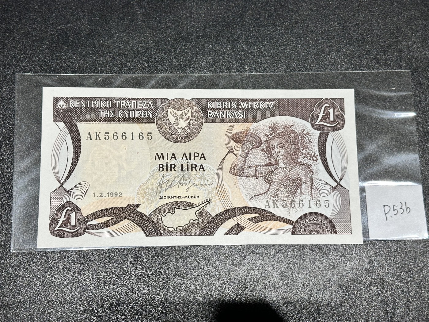 《外钞收藏家》第三百二十四期 地中海四国专场（土耳其/塞浦路斯/叙利亚/黎巴嫩） 塞浦路斯1992年1镑（P53）全新