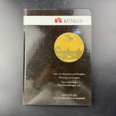 康怡轩【钱币拍卖目录册2】第12期 - 钱币拍卖纪念册229【KÜNKER]-共188页