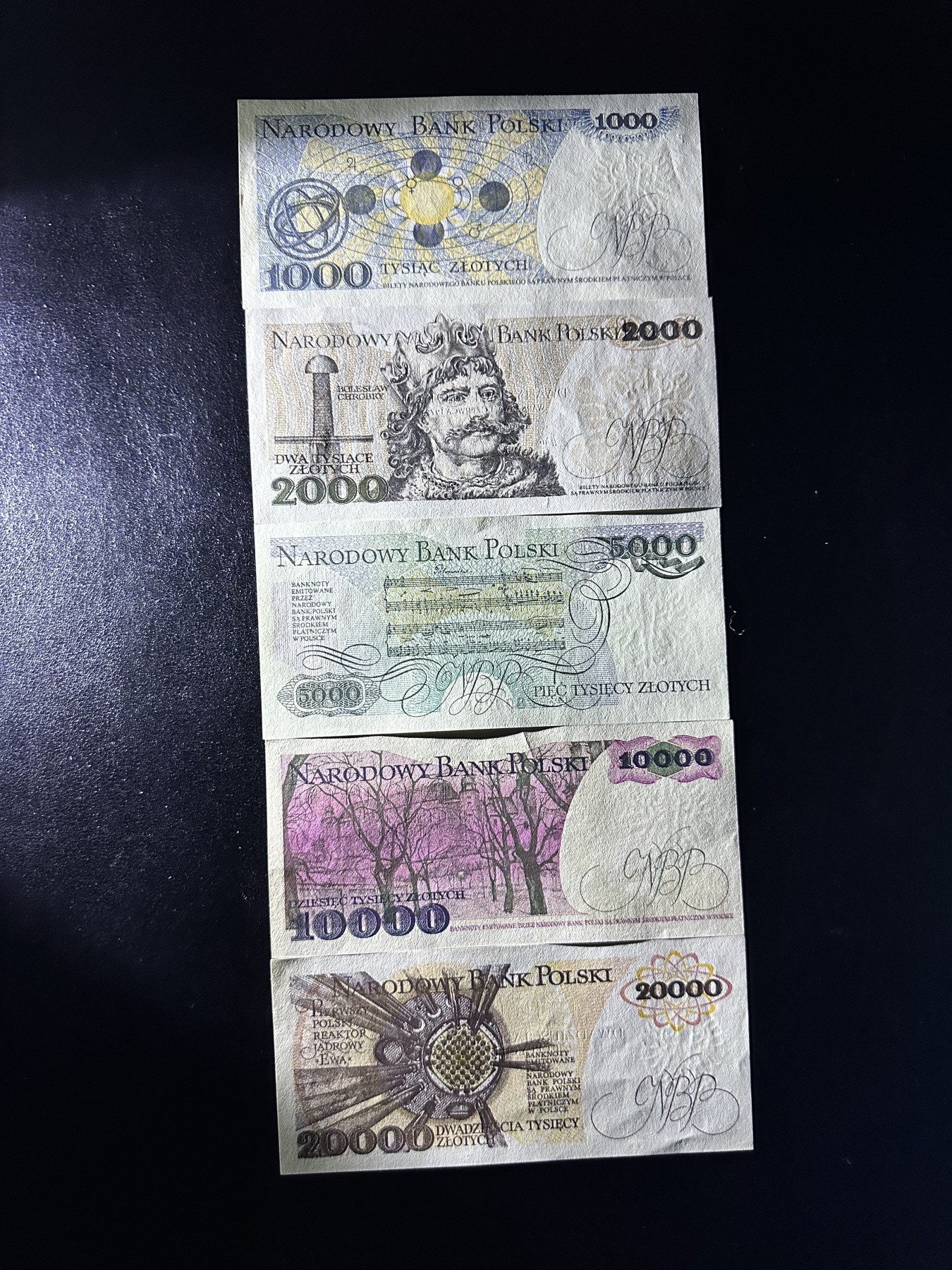 《外钞收藏家》第三百二十五期（连拍第二场） 波兰五张一起 全新UNC