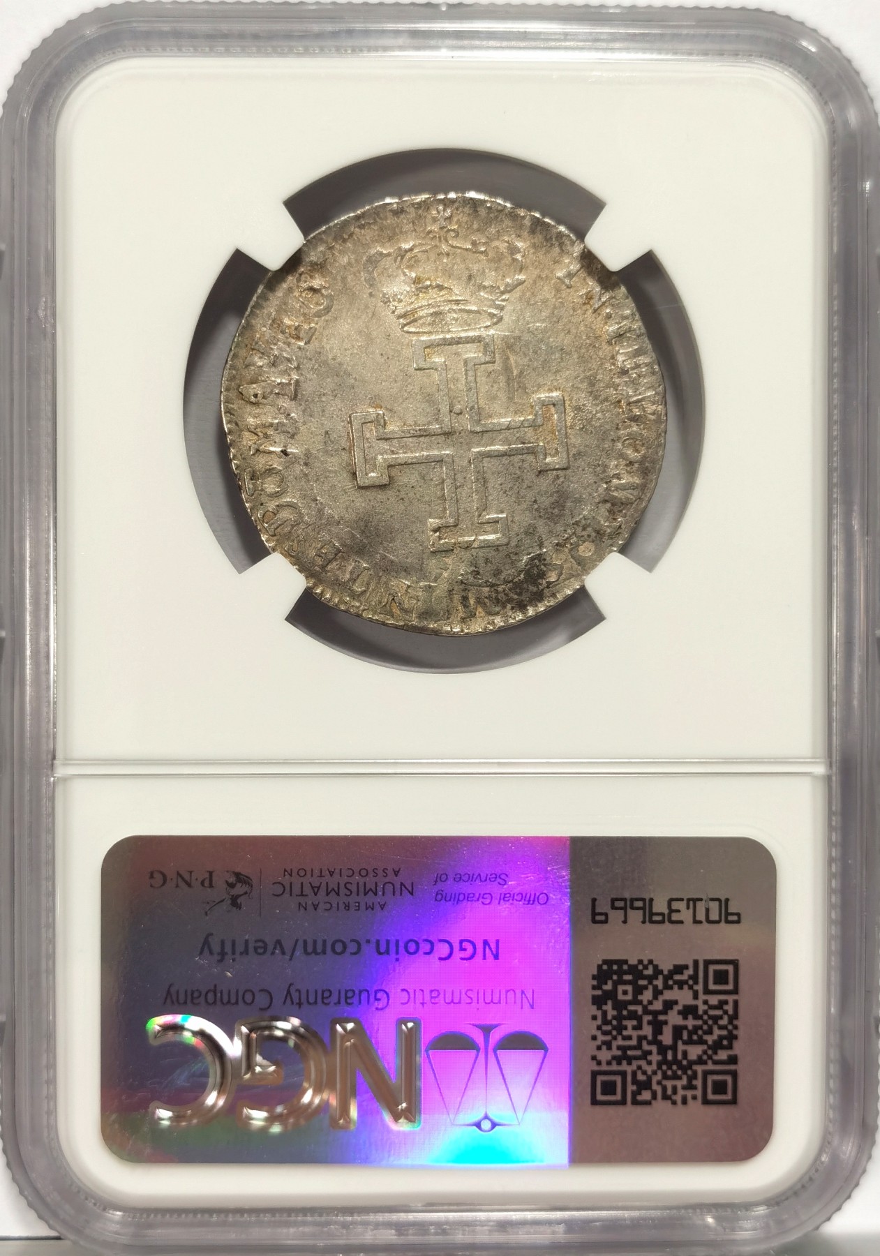 博洋堂世界钱币拍卖第058期（全场包邮） NGC XF45 法国1710年洛林公国TESTON银币