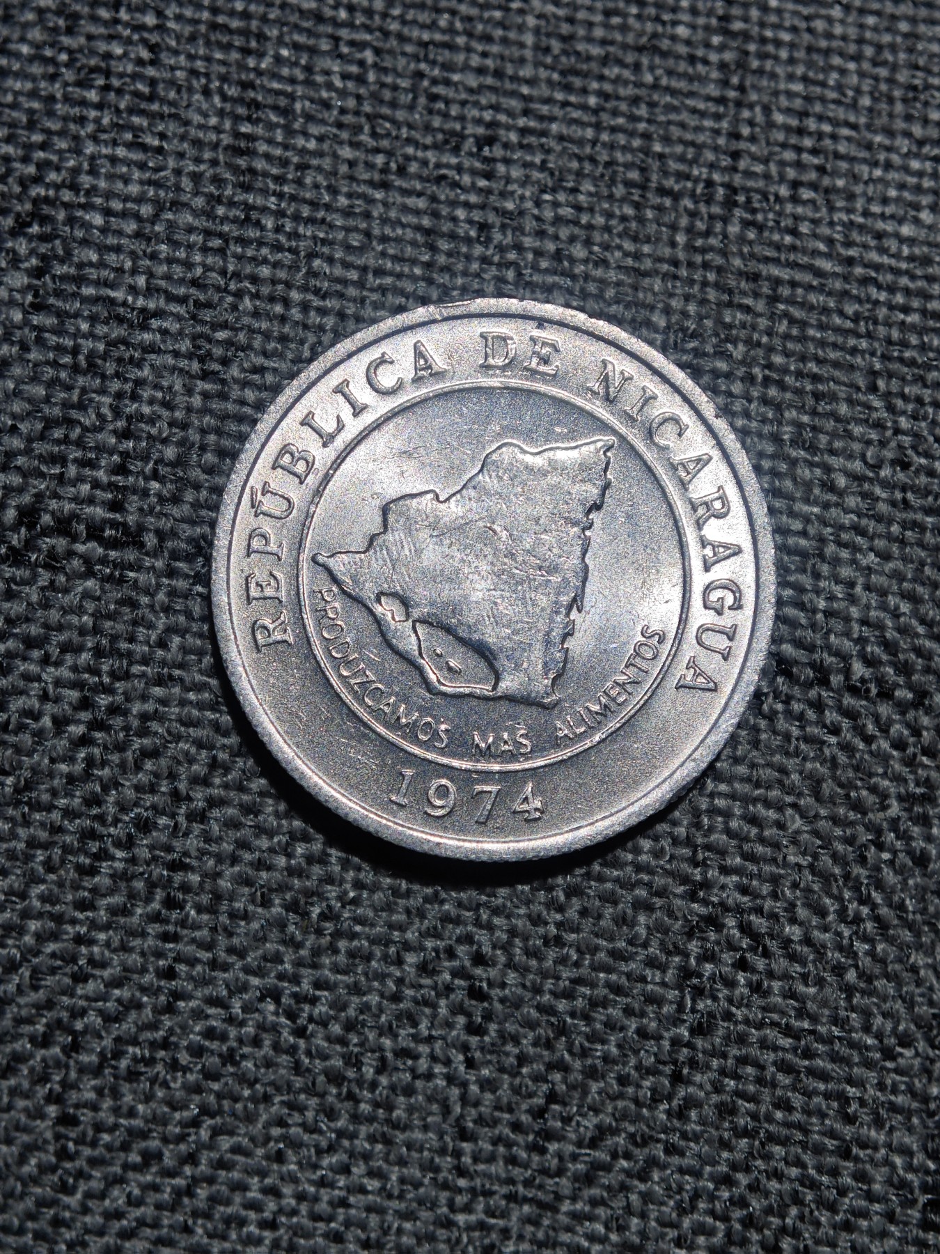 外国硬币收藏店第6期 原光尼加拉瓜1974年10分铝币