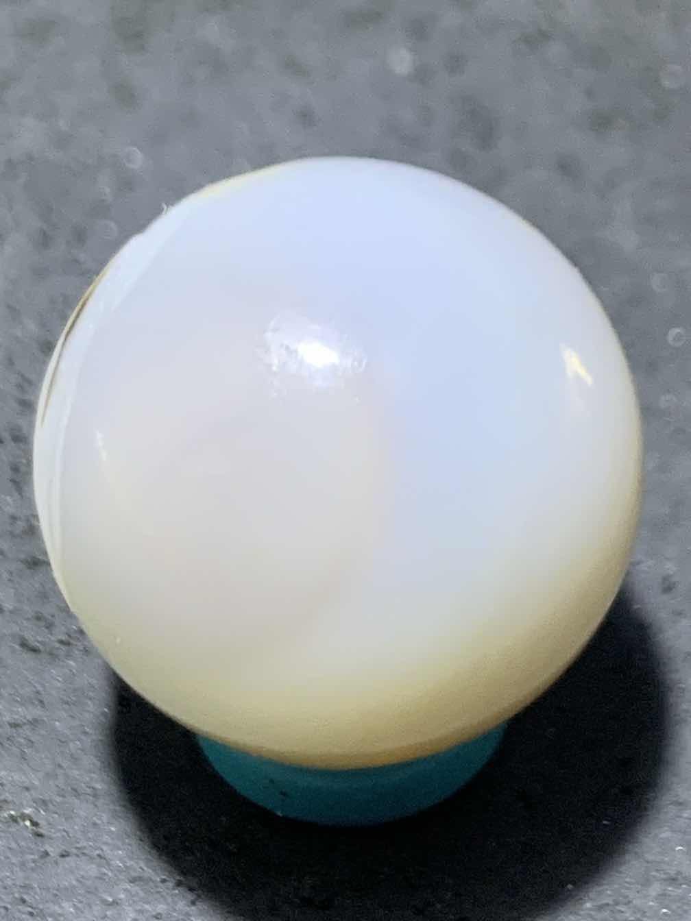 精美亚光高玉化海洋玉髓手工俏色巧雕富贵有余随形圆珠一个！