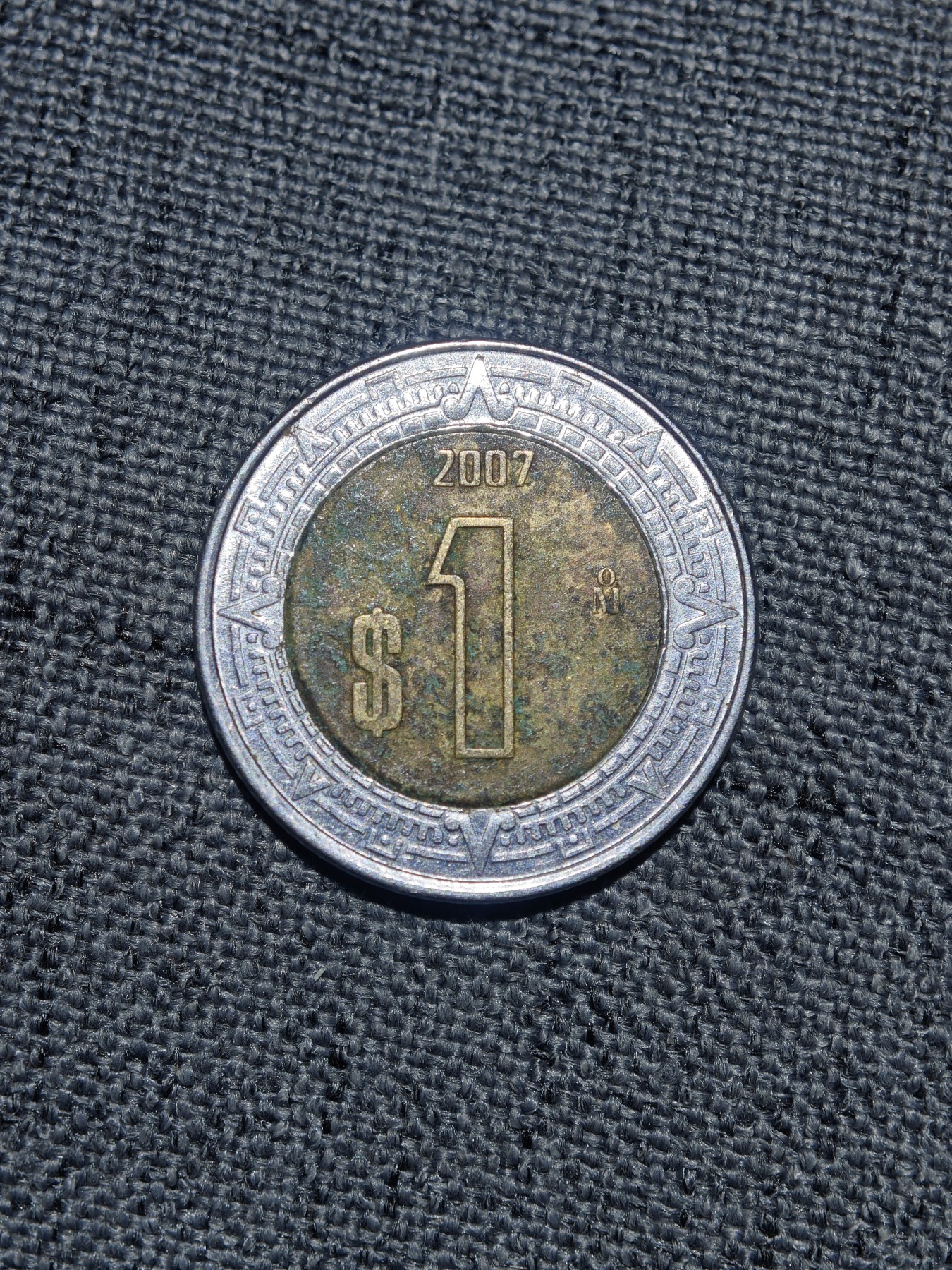 外国硬币收藏店第6期 墨西哥2007年1比索双色币