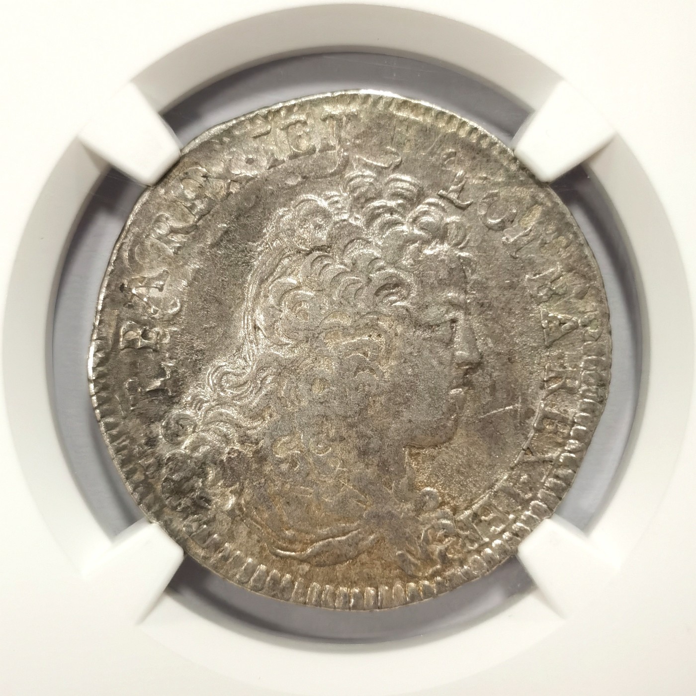 博洋堂世界钱币拍卖第058期（全场包邮） NGC XF45 法国1710年洛林公国TESTON银币