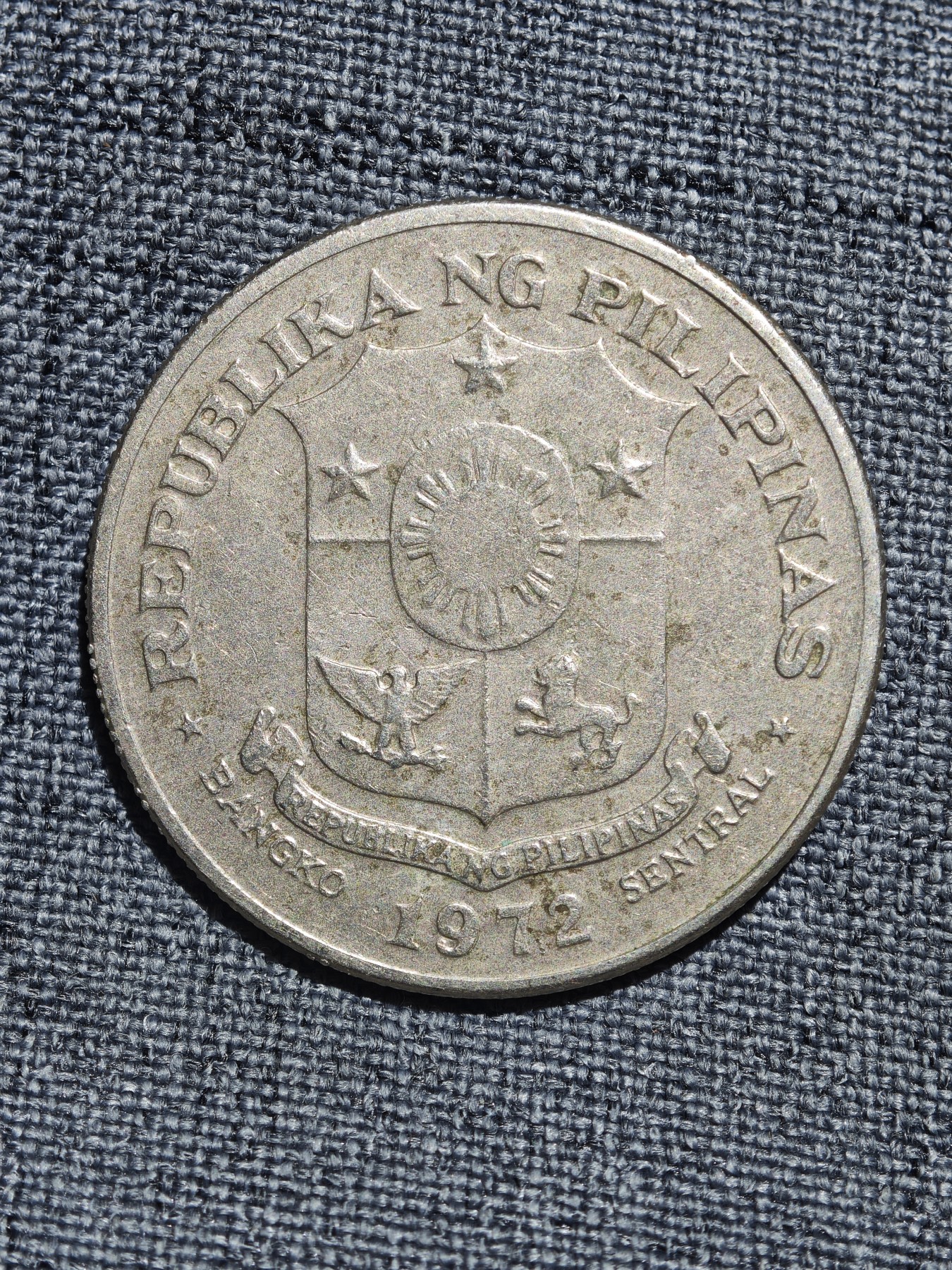 外国硬币收藏店第6期 美品发丝可见菲律宾1972年大型1比索镍币