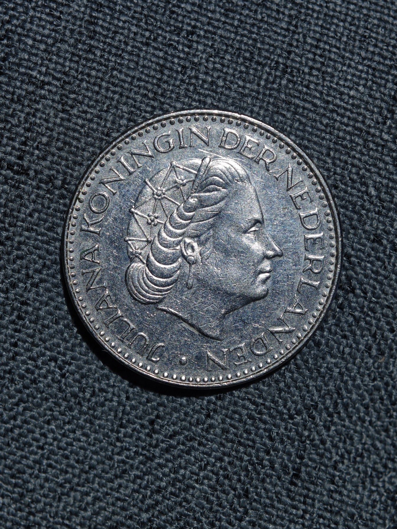 外国硬币收藏店第6期 荷兰1969年朱莉安娜女王1荷兰盾