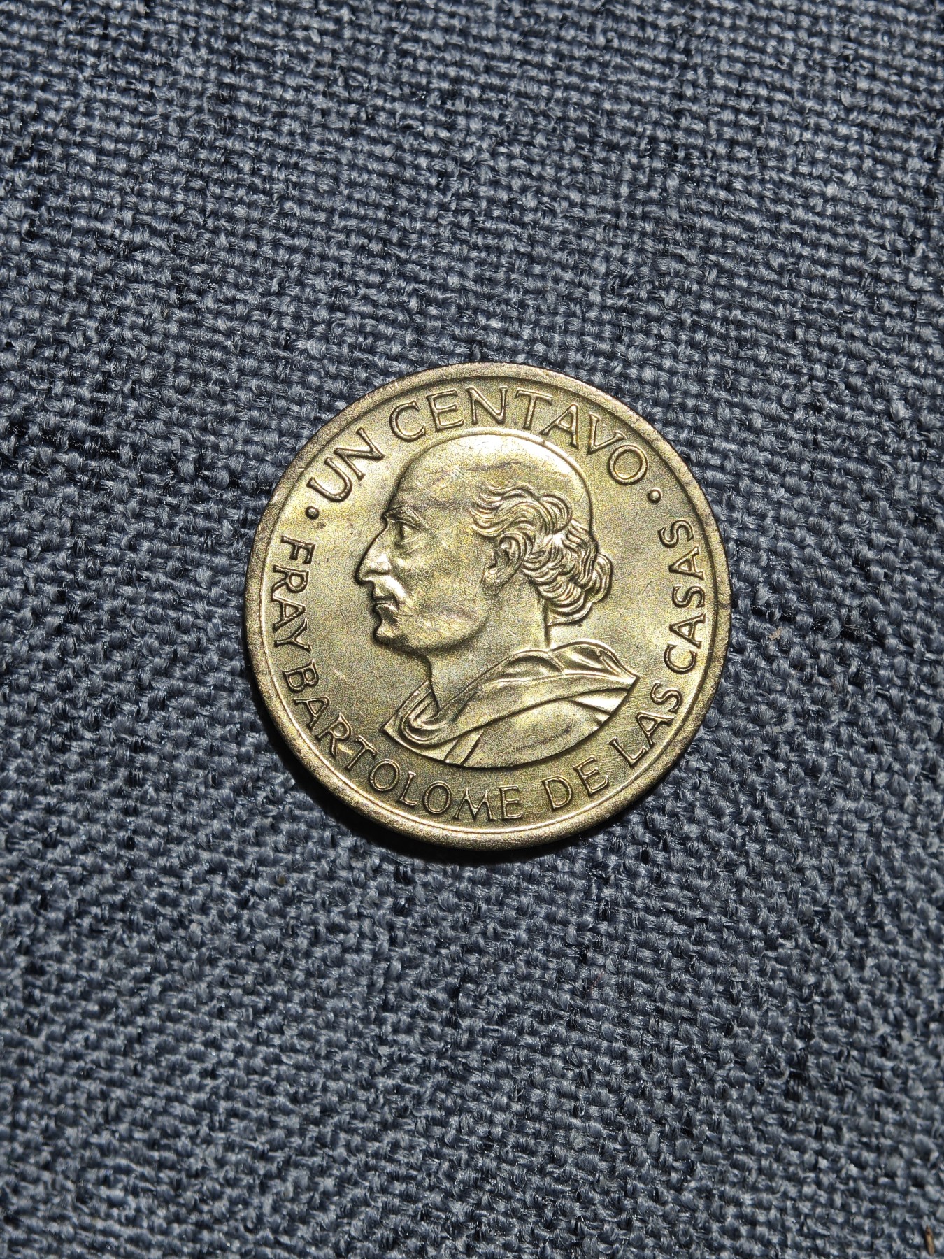 外国硬币收藏店第6期 原光危地马拉1969年老版卡萨斯黄铜1分