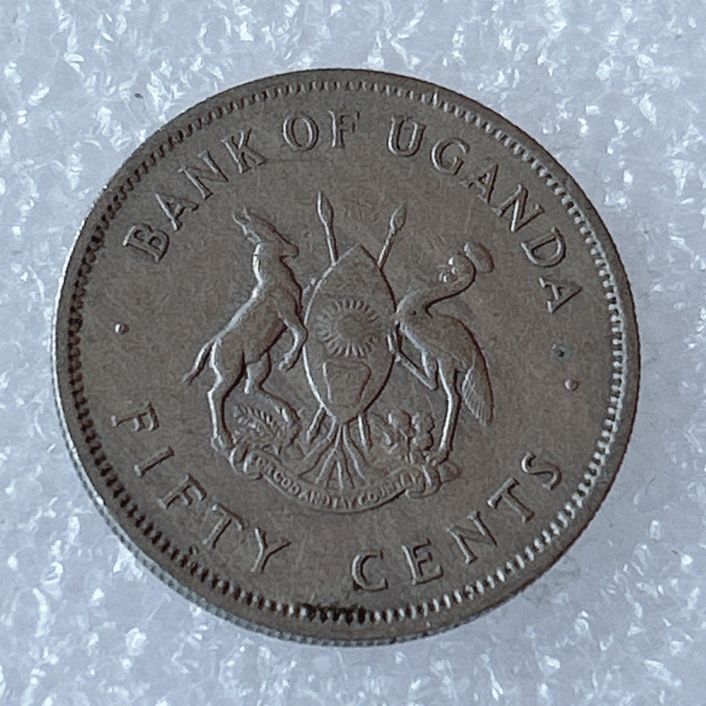 海外回流1元起拍小铺 各国钱币散币场 第3期 乌干达1966年50分硬币