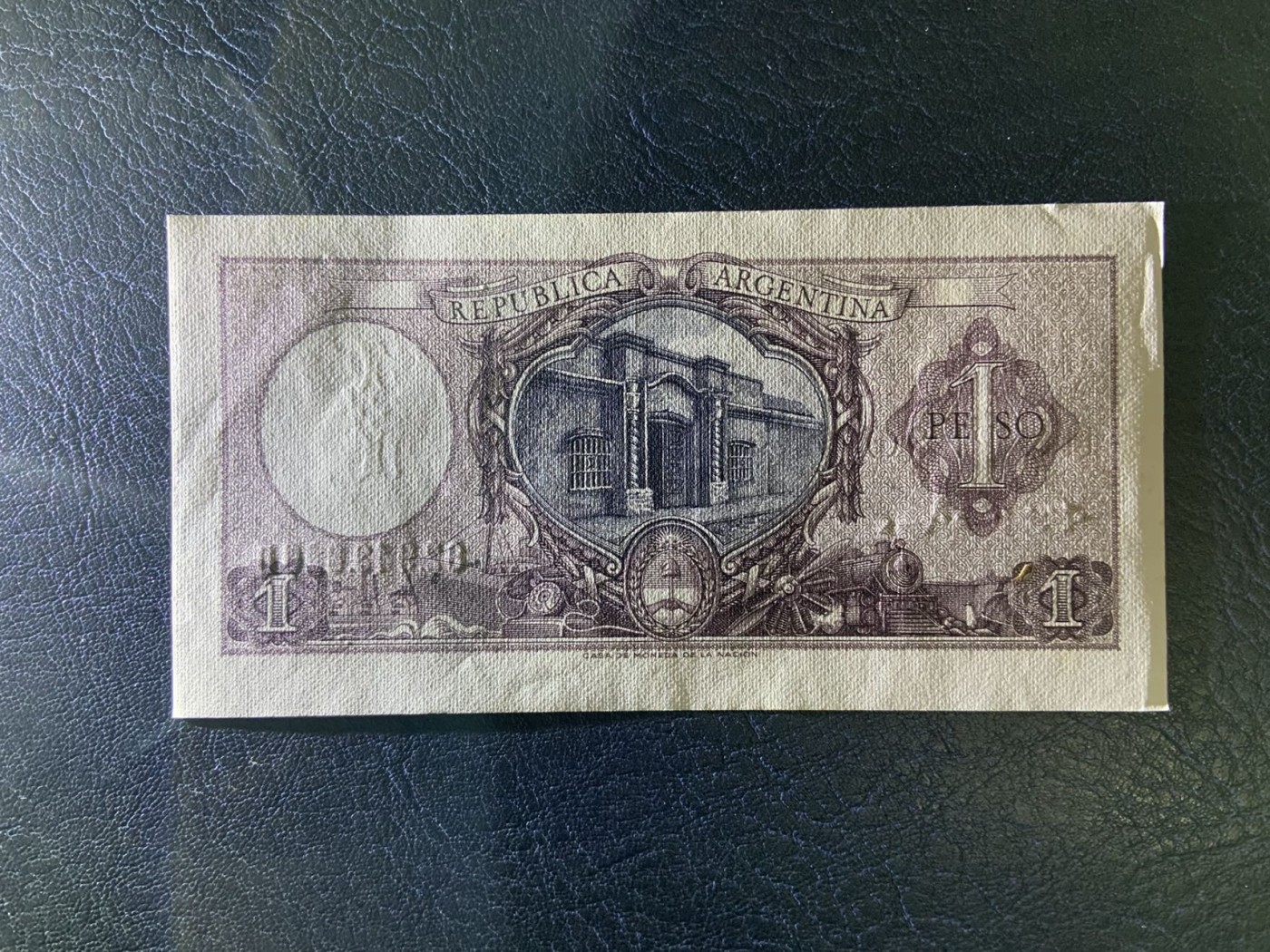 收藏联盟Quantum Auction 第314期拍卖  阿根廷1952-56年1比索经济独立宣言纪念钞 品相UNC-