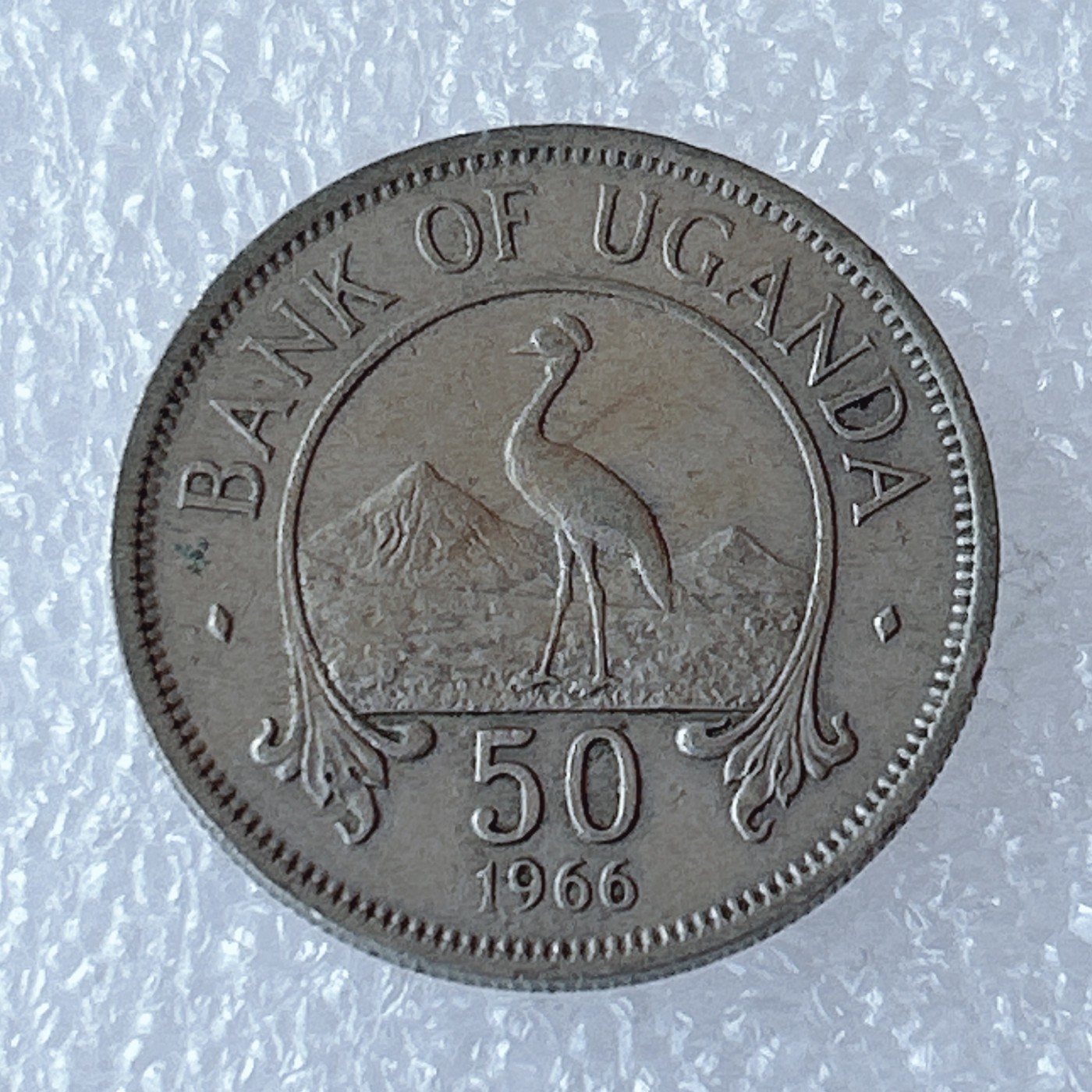 海外回流1元起拍小铺 各国钱币散币场 第3期 乌干达1966年50分硬币