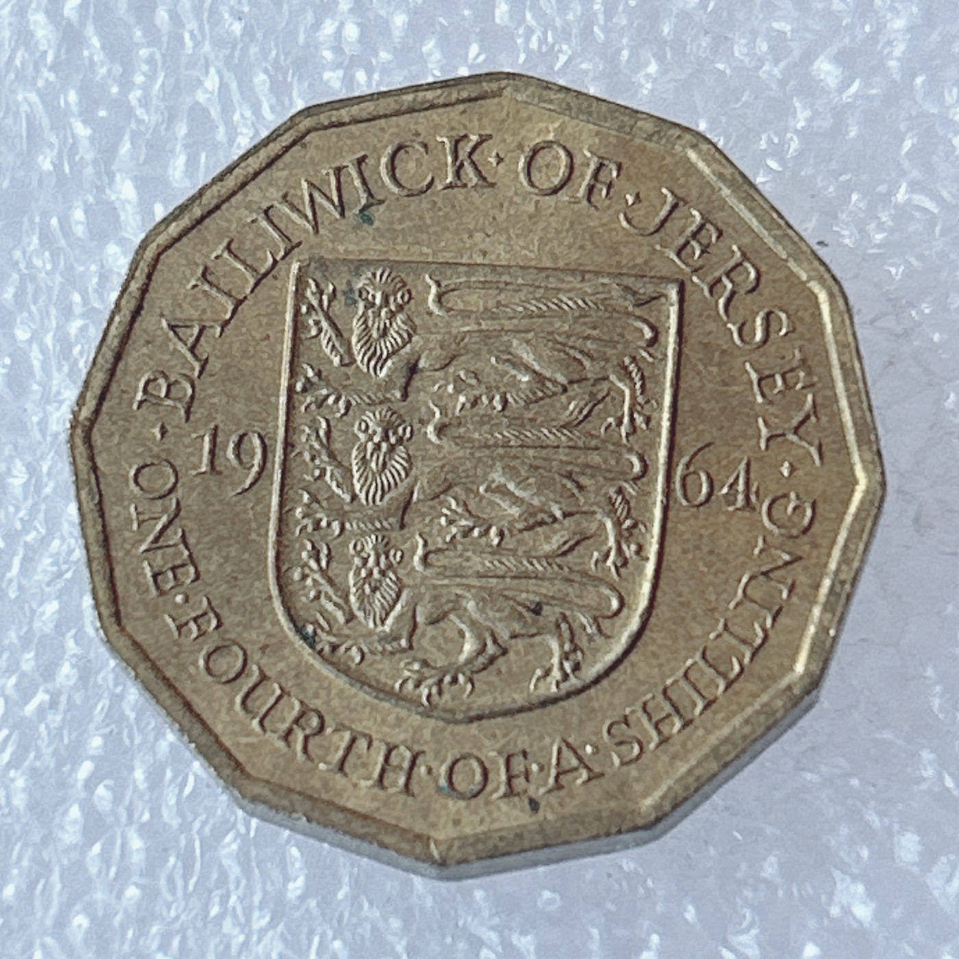 海外回流1元起拍小铺 各国钱币散币场 第3期 1964年英属泽西岛1/4先令