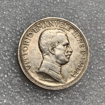 瓶子🏺第123期拍卖会  意大利1916年马拉车2里拉银币  好品