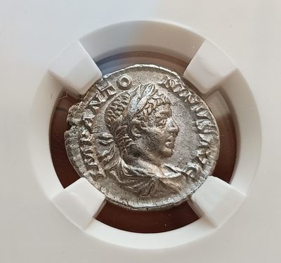 瓶子🏺第123期拍卖会  古罗马狄纳里银币 埃拉伽巴 公元218-222年 3.36克