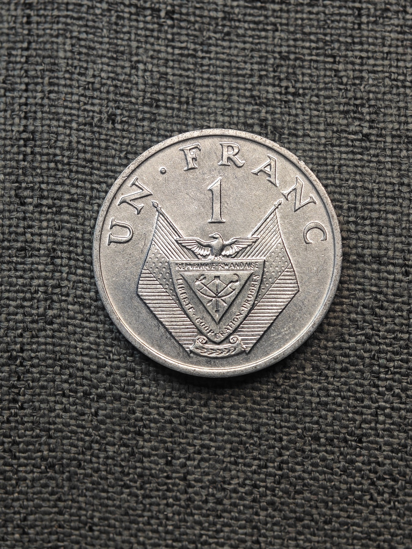 外国硬币收藏店第6期 少见卢旺达1969年1法郎铝币