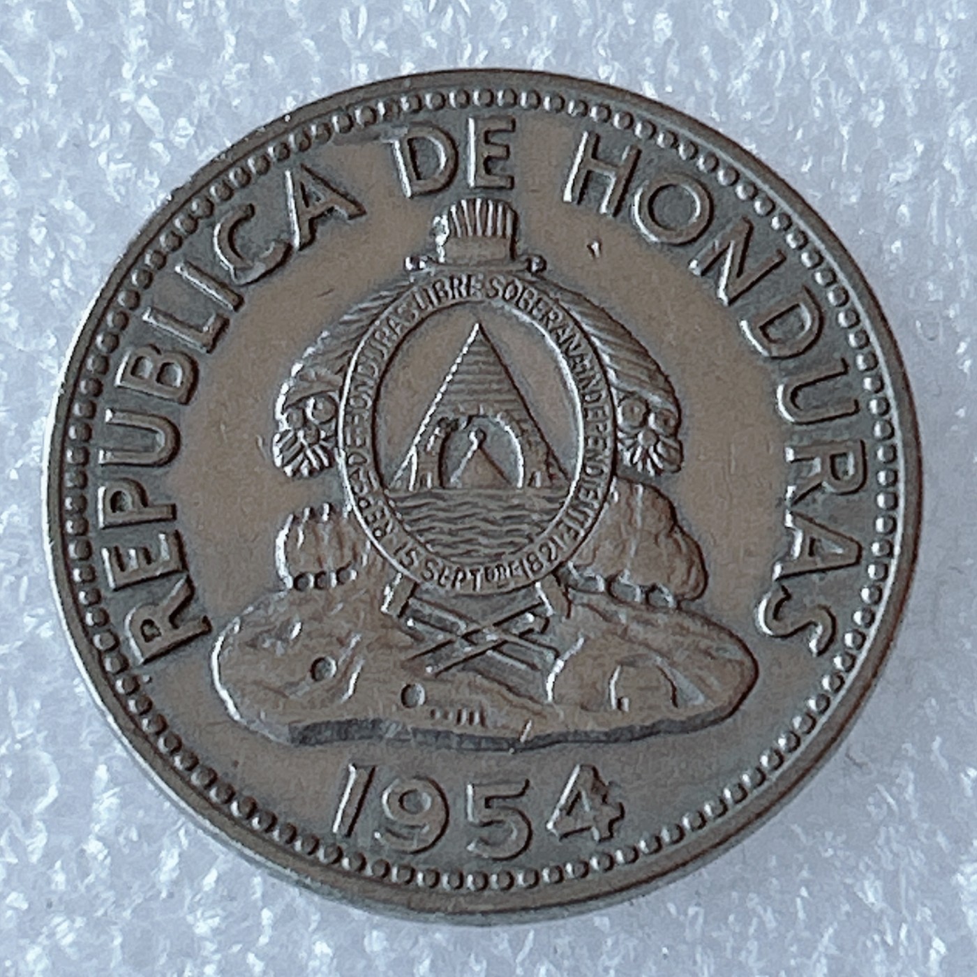 海外回流1元起拍小铺 各国钱币散币场 第3期 洪都拉斯1954年10分 美品