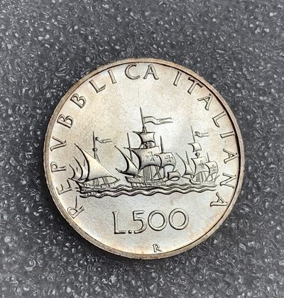 瓶子🏺第123期拍卖会  意大利帆船美女500里拉银币